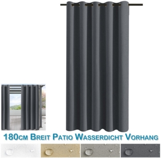 BTTO V&G Vorhang Outdoorvorhänge mit Ösen GartenVorhänge Balkon Gardine Verbreitern, Vorhang Sonnens-&Sichtschutz