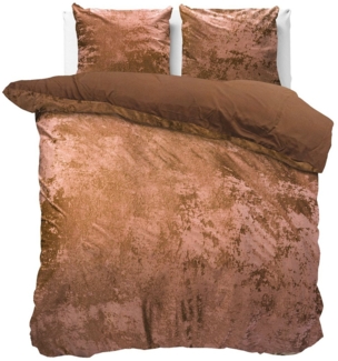 Sitheim-Europe Bettwäsche Crushed Bettwäsche-Set Bettbezug & Kissenbezüge, Samt, 3 teilig, Samt