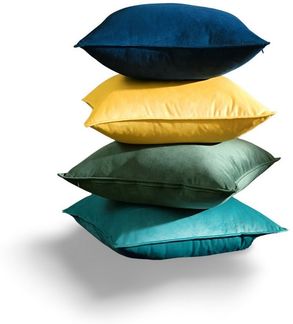 Interior by Hakito Dekokissen 2er Set Kissenbezug inklusive Füllkissen Kissen Füllung Samt, Kissenhülle mit Füllung, Set, mit Füllung, mit Innenkissen, Füllkissen