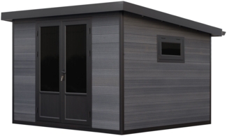 Fjordholz 'Style DeLuxe' Gartenhaus, WPC / Aluminium Anthrazit, 290 x 290 x 222 cm