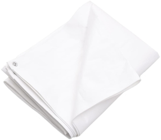 vidaXL Abdeckplane 260 g/m² 3x3 m Weiß HDPE 151594