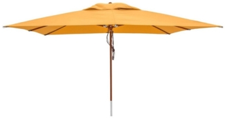 anndora-sonnenschirm Sonnenschirm 3x4 Meter Marktschirm rechteckig, LxB: 400,00x300,00 cm, wasserabweisende Oberflächenbeschichtung