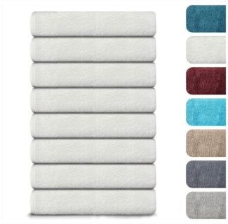 BARBONS Handtücher Set – 8-tlg Handtuch Set 50 x 100 cm für Badezimmer, Gäste & Alltag, (8-St), Walkfrottee, 100% Baumwolle, saugstark, weich