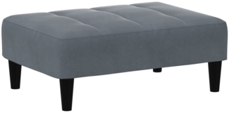 vidaXL Fußhocker Dunkelgrau 77x55x31 cm Samt 4007367
