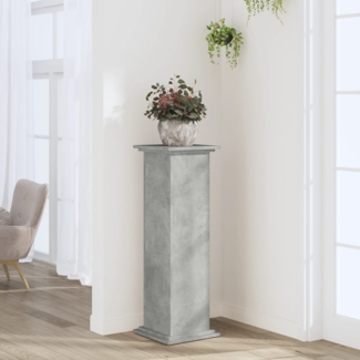 vidaXL Pflanzenständer Betongrau 33x33x100 cm Holzwerkstoff 852981
