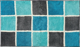 REDBEST Badematte Badematte "Los Angeles", Höhe 20 mm, rund, Karo