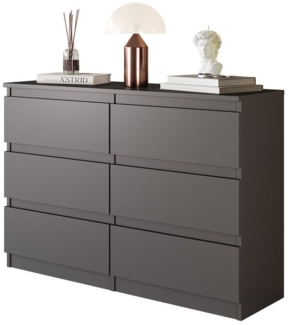 Furnica Kommode 6 Schubladen, Sideboard, Schubladenschrank Breite 100cm Höhe 71cm