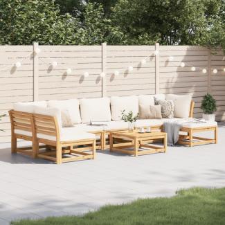 vidaXL 8-tlg. Garten-Lounge-Set mit Kissen Massivholz Akazie