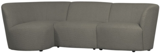 Ecksofa Coco aus Boucle-Stoff Links, Grün