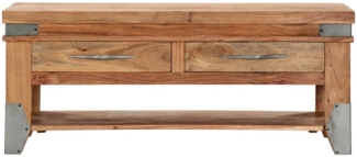 Couchtisch, Sofatisch 110x52x45 cm Massivholz Akazie