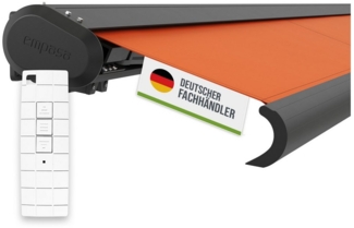 empasa Kassettenmarkise Vollkassettenmarkise "PROFI" Markise Kassettenmarkise elektrisch