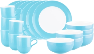 Seltmann Weiden Liberty Pure Colors Frühstücks-Set 18-teilig - Lagoon Blue