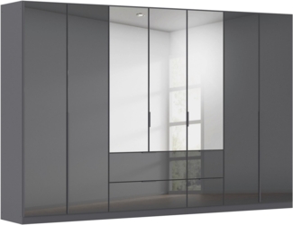rauch Drehtürenschrank Kleiderschrank Kleiderschränke Schrank Garderobe AGORDO mit Glasfront (in zwei Griff-Farben, Breiten 91-360 cm) mit Außenschubkästen, in 7 Breiten und 2 Höhen MADE IN GERMANY