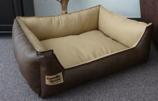 Hundebettenmanufaktur Hundekorb Hundesofa Schlafplatz Kunstleder Similpelle von XS bis XXL