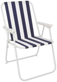 Spetebo Campingstuhl Piccolo Camping Klappstuhl gestreift klassisch (Inhalt, 1 St), Strandstuhl, klappbar, leicht