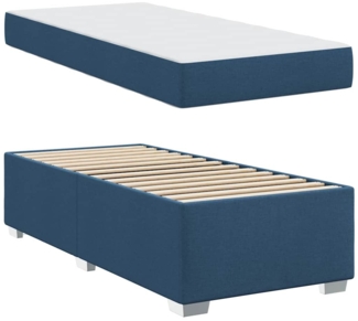 vidaXL Bettgestell Blau 80 x 200 cm Stoff 3399151