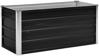 vidaXL Garten-Hochbeet Anthrazit 100 x 40 x 45 cm Verzinkter Stahl 45733