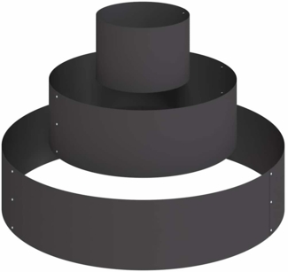 vidaXL Gartenblumentopf Schwarz 90 x 90 x 20 cm Stahl 873648