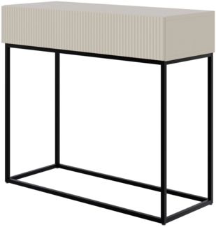 Selsey 'Veldio' Konsolentisch mit Schublade, greige, ca. 79 x 90 x 36 cm
