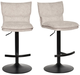 Duhome Barhocker (5501A1), 2er Set, Barstuhl Drehbar aus Bouclé