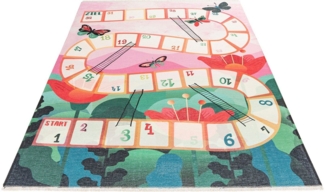 Obsession Kinderteppich My Greta 620, rechteckig, Höhe: 6 mm, Kurzflor, Spielteppich, mit Fransen, Kinderzimmer