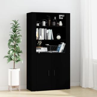 vidaXL Highboard Schwarz Holzwerkstoff 3185360