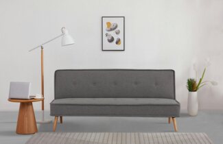 INOSIGN Schlafsofa ARBON,183cm, klappbarer 3-Sitzer mit verstellbarer Rückenlehne und, Bettfunktion