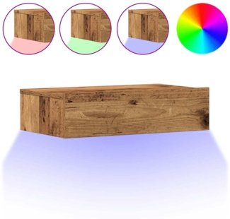 vidaXL Nachttisch Altholz-Optik 60x35 cm Holzwerkstoff 3329159