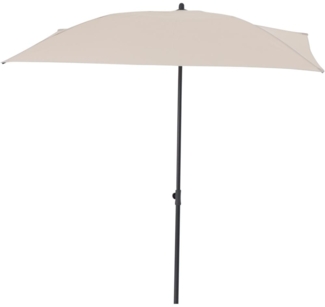 SIENA GARDEN CITY Push Balkonschirm 160x100 cm beige Gestell Stahl anthrazit, Bezug 100% Polyester PA-beschichtet, 160g/m² beige, UPF 50+