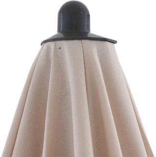 SIENA GARDEN CITY Push Balkonschirm 160x100 cm beige Gestell Stahl anthrazit, Bezug 100% Polyester PA-beschichtet, 160g/m² beige, UPF 50+