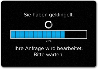speecheese Fußmatte Sie haben geklingelt Fußmatte in 35x50 cm ohne Rand mit Spruch bitte