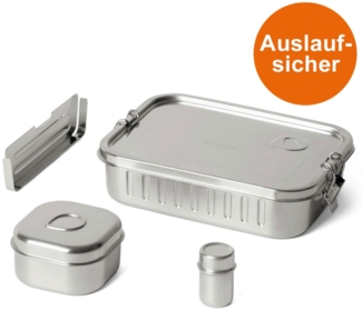 Lunchbox Marmita+ BX021 vierteilig 1000 ml aus Edelstahl von ECO BROTBOX