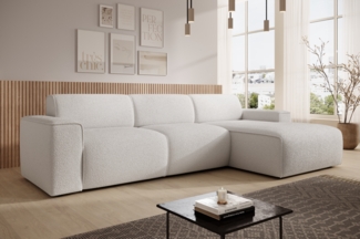 AX LIVING Couch Sofa L Form Didim mini Weiß 310 cm breit, stilvoll R