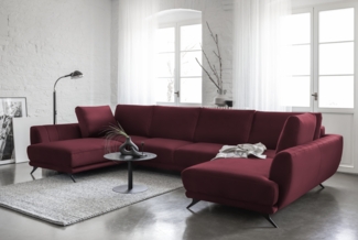Eltap Larco Ecksofa (Loco 25) Symmetrisch, Dunkellila, 191 x 90 x 362 cm