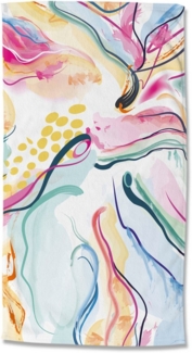 good morning Strandtuch Magic, Velours (Packung, 1-St), Mikrofaser, Velours, Strandtuch, saugfähig, leicht, 100x180