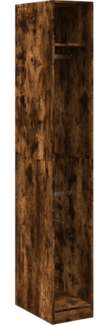 vidaXL Kleiderschrank Räuchereiche 30x50x200 cm Holzwerkstoff 3307778
