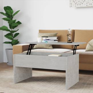 vidaXL Couchtisch Betongrau 80x50,5x41,5 cm Holzwerkstoff 809642
