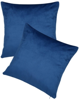 BRB HOME Kissenbezug Kissenhülle Samtkissenbezüge, (2 Stück), 40x40 cm, aus samtigem Stoff, Reißverschluss, Stilvoll