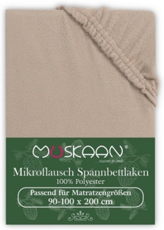 Müskaan Spannbettlaken Spannbetttuch Bettlaken Winter Flausch Warm Leintuch, Fleece, Gummizug: Rundumgummizug, Matratzen Bezug bis 22cm Matratzenhöhe Kuschelig Flauschig
