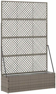 vidaXL Pflanzkübel Grau 105 x 30 x 170 cm Metall 366623