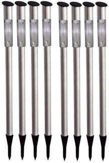 Moderne LED Solarleuchten für den Garten im 8er Set