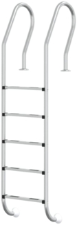 vidaXL Pool-Leiter 54 x 38 x 211 cm Edelstahl 304 93463
