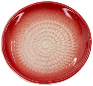 Kaladia Multireibe 800, Rot, Keramik, handbemalte Reibeteller Unifarben Keramik - Made in Spain