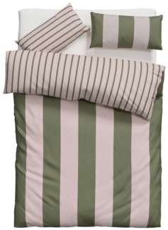 OTTO home Bettwäsche Sari Trend, Linon, 2 teilig, moderne Bettwäsche mit Streifen, frische Farben, ab Größe 135x200 cm