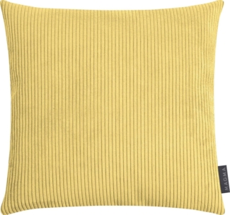 MAGMA Kissenhülle INGA - ca. 40 x 40 cm Cordstoff gestreift gelb