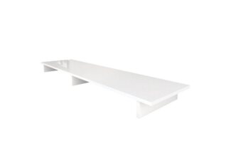 Vladon TV-Aufsatz Game, Aufsatz für TV-Boards zur Erhöhung, Weiß matt/Weiß Hochglanz (138,5 x 9,5 x 34,5 cm)
