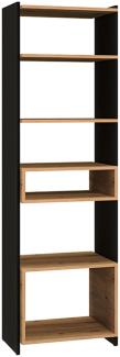 Standregal Tris Bücherregal 55x40x180cm eiche artisan / schwarz