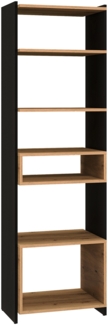 Standregal Tris Bücherregal 55x40x180cm eiche artisan / schwarz
