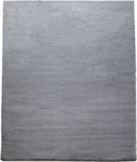 TT Home Teppich, Rund, Höhe: 26 mm, Hochflor Teppich Schlafzimmer Kunstfell Flauschig Kaninchenfell Imitat