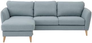 Home affaire Ecksofa MARSEILLE (242/152cm),L-Form, Rec. rechts/links, Massivholzbeine aus Eiche, in verschieden Bezügen und Farbvarianten